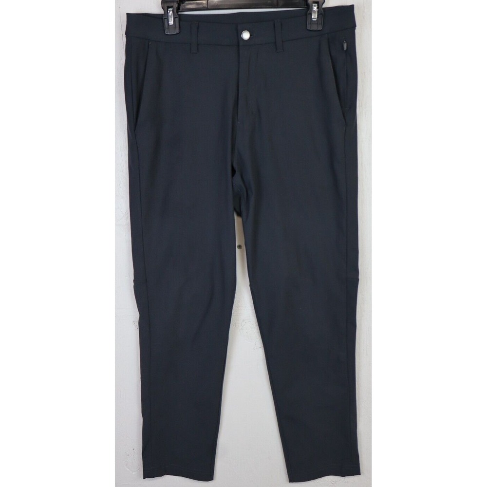 Lululemon Commission Pants Mens Size 31 Tapered Leg Warpstreme Stretch Gray